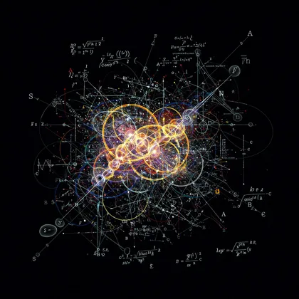 数学における構造をAIで生成した画像