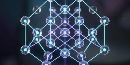順序構造をイメージした階層的なハッセ図の3Dグラフィックス