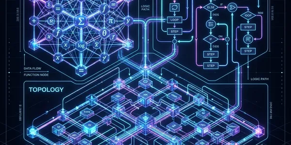 プログラムの構造を象徴するデジタルツインの設計図