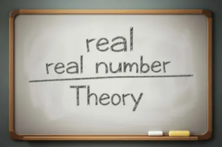 英語で実数論と書かれた画像